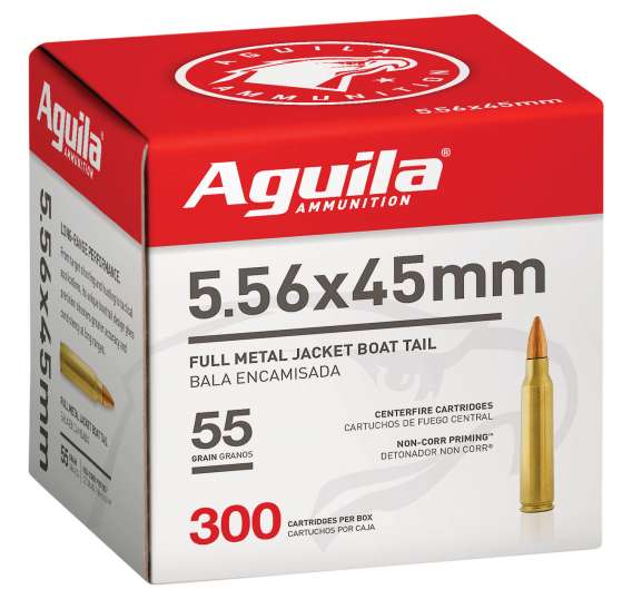 Aguila 5.56 55 Gr FMJBT (300 rounds) Bulk Pack