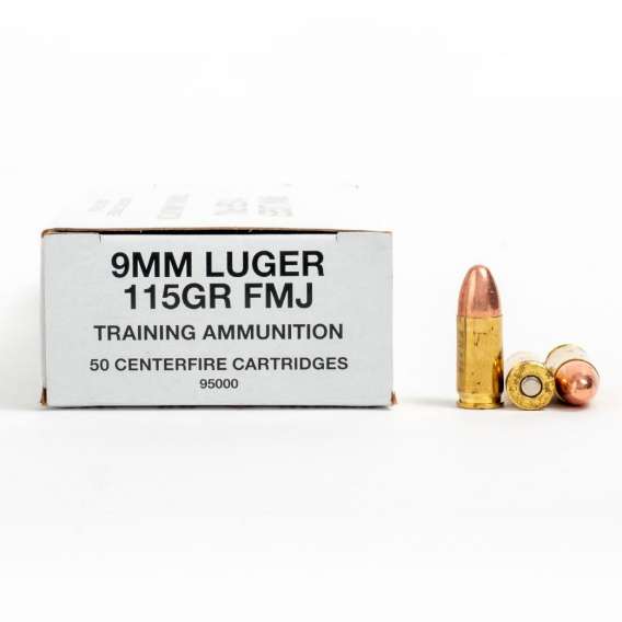 9mm – 115 gr FMJ – CCI White Box (95000) – 1000 Rounds