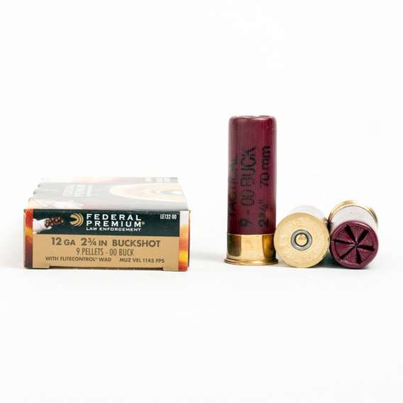 12 Gauge – 00 Buck – 9P – Flite Control Wad – 2 3/4 – Federal (LE132 00) – 500 Rounds