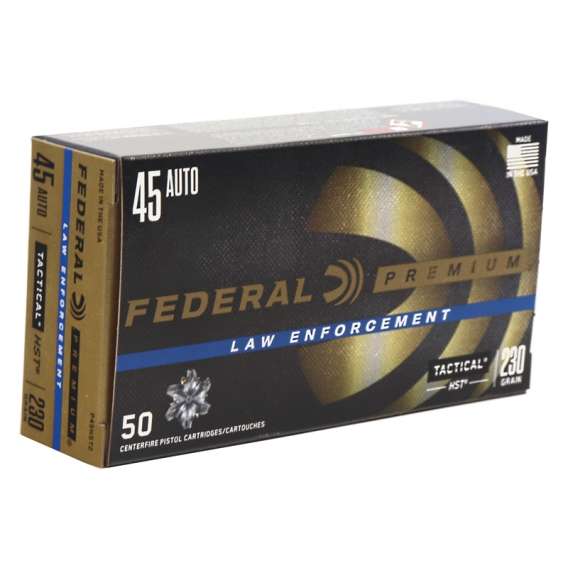 45 ACP – 230 gr HST JHP – Federal LE (P45HST2) – 1000 Rounds