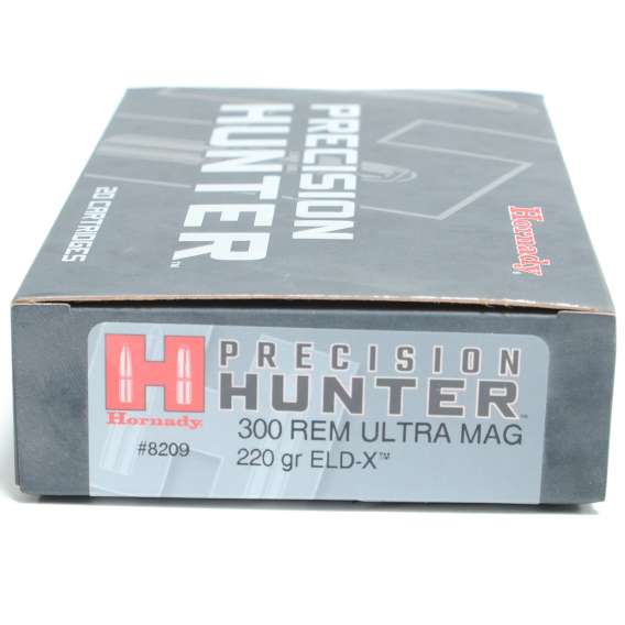 Hornady 300 Rem Ultra Magnum 220 Grain ELD-X (Extremly Low Drag) Hunting Ammunition (20 Rounds)