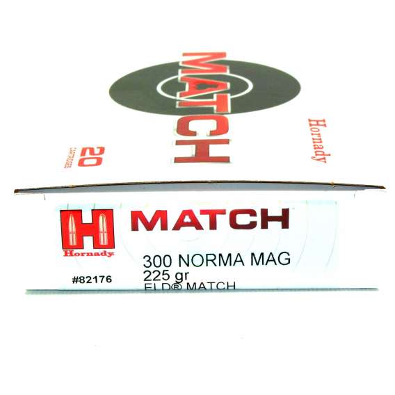 Hornady 300 Norma Magnum 225 Grain ELD-M (Extremly Low Drag) Match Ammunition (20 Rounds)