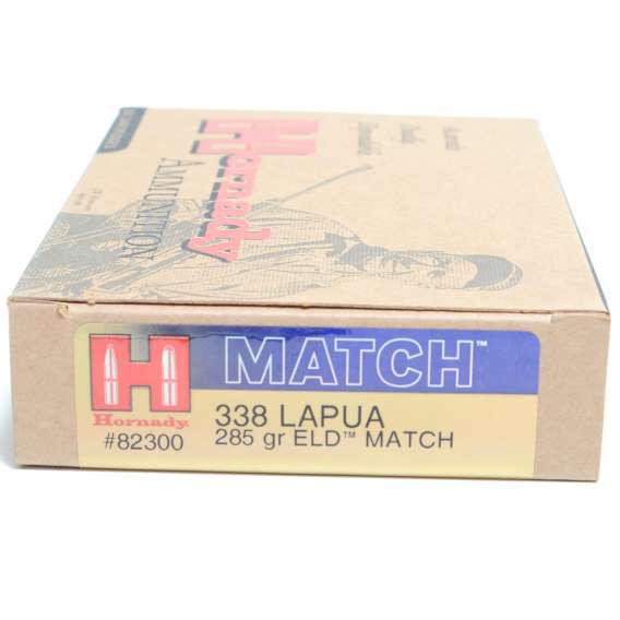 Hornady 338 Lapua 285 Grain ELD-M (Extremly Low Drag) Match Ammunition (20 Rounds)