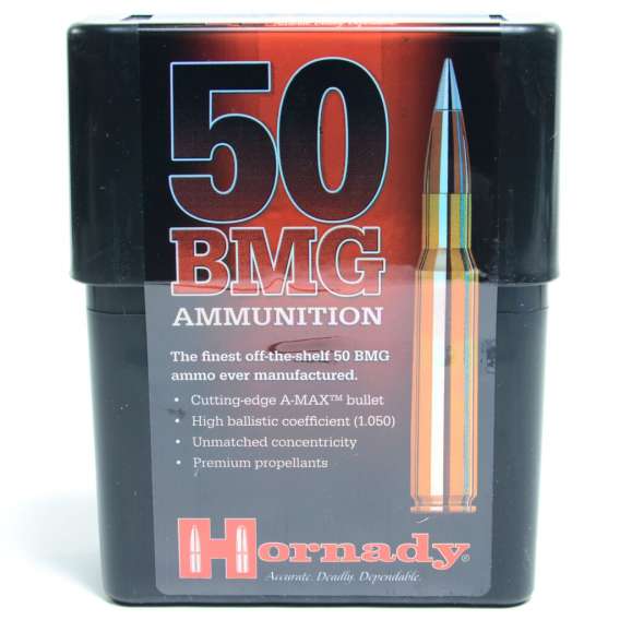 Hornady 50 Bmg 750 Grain A-MAX Match Ammunition (10 Rounds)