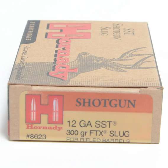 Hornady 12 Ga Slug 300 Grain FTX (Flex Tip) Ammunition (5 Rounds)