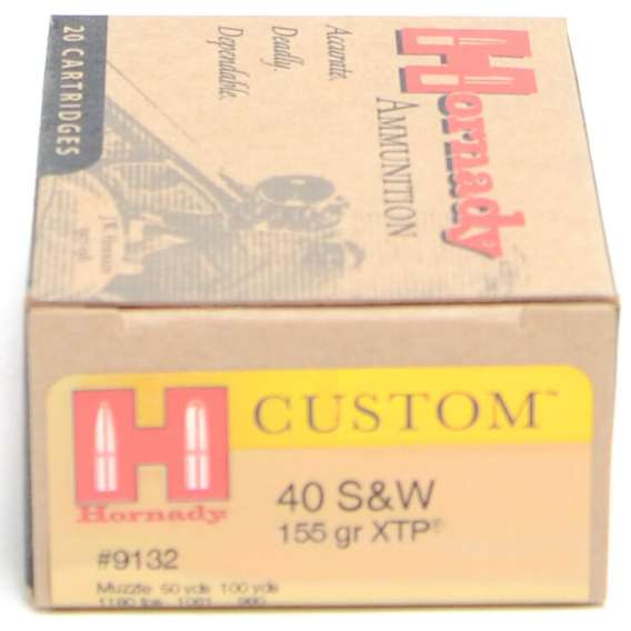 Hornady 40 S&W 155 Grain XTP (eXtreme Terminal Performance) Ammunition (20 Rounds)