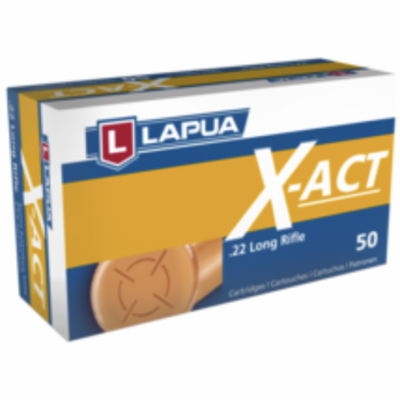 Lapua 22LR 40 Grain Lead Round Nose X-ACT Ammunition (50 Rounds)