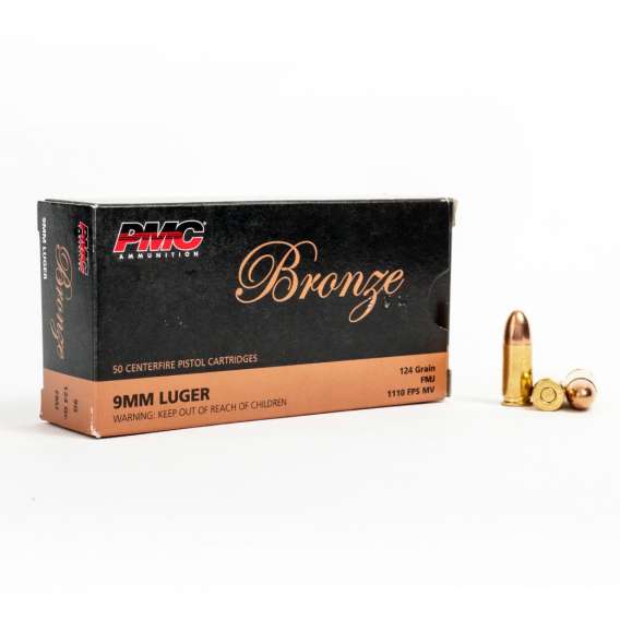 9mm – 124 gr FMJ – PMC (9G) – 1000 Rounds - Image 2