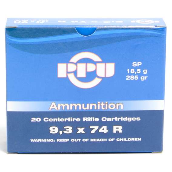 Prvi 9.3X74R 285 Grain Soft Point Ammunition (20 Rounds)