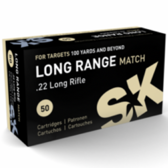 SK 22LR 40 Grain Lead Round nose Long Range Match Ammunition (50 Rounds)