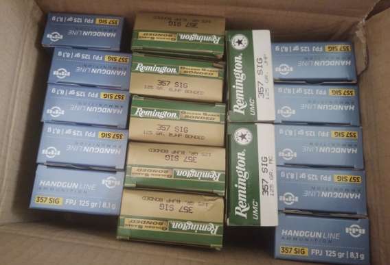 357 Sig ammunition (1000 rounds)