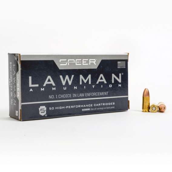 9mm – 124 gr TMJ – Speer Lawman (53651) – 1000 Rounds - Image 2