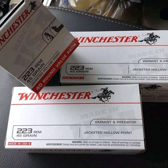 Winchester USA Ammunition 223 Remington 45 Grain Jacketed Hollow Point 500 Rounds