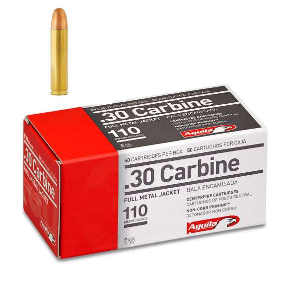 Aguila .30 Carbine 110 Gr FMJ (50 rnds)