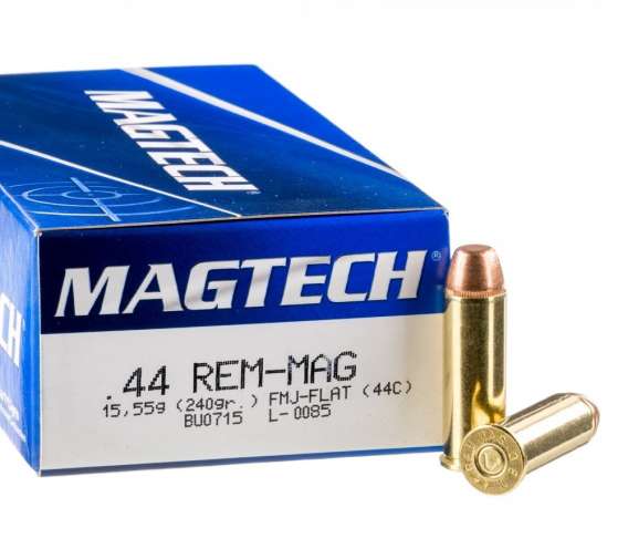 50 Rounds of .44 Mag Ammo by Magtech – 240gr FMJ FN