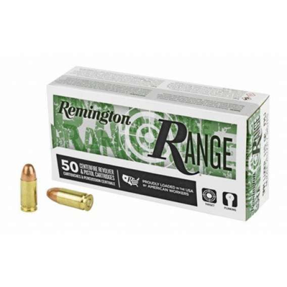 Remington Range, 9mm, FMJ, 115 Grain, 250 Rounds - Image 2