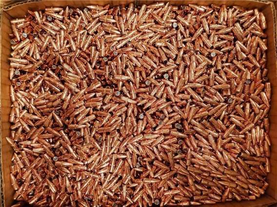 Hornady Bullets 22 Caliber (.224 Diameter) 55 GR FMJ BT W/C - 1,000 CT