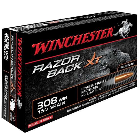 Winchester 308 Win 150 GR Razorback HP (500 rounds)